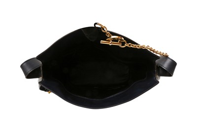 Lot 184 - Celine Navy Chain Clasp Shoulder Bag