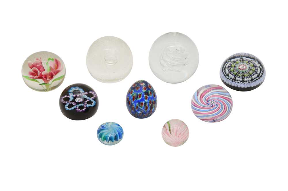 Cheesy Paperweights Lot 181 - A COLLECTION OF PAPERWEIGHTS