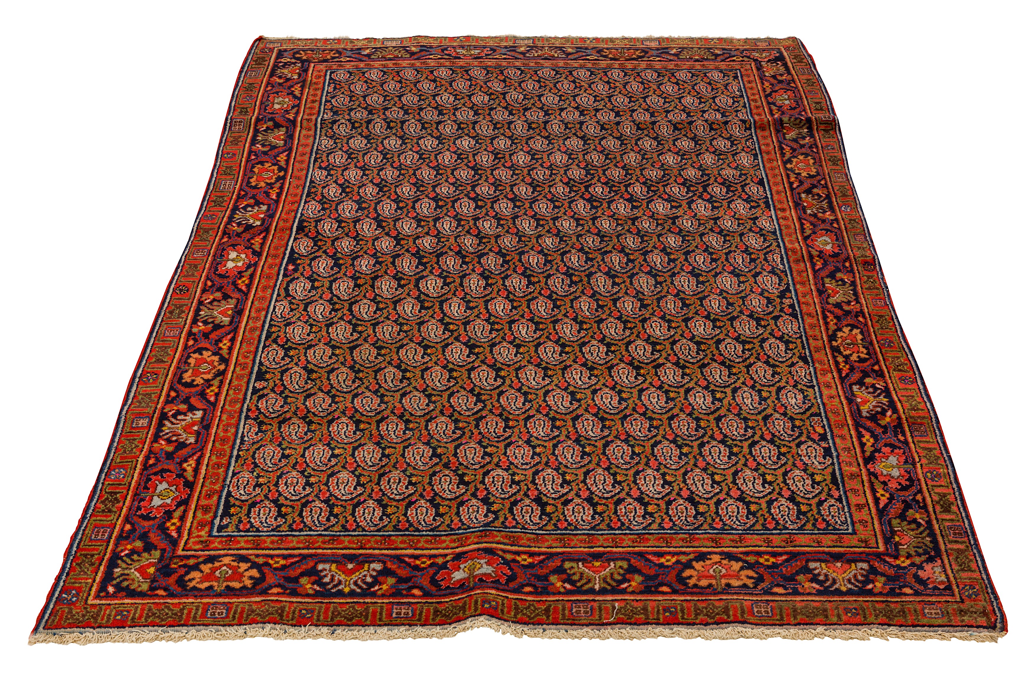 Lot 9 - A FINE MALAYIR RUG, WEST PERSIA