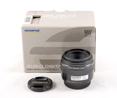 Lot 59 - Olympus Zuiko Four Thirds 35mm f3.5 Digital Macro Lens.