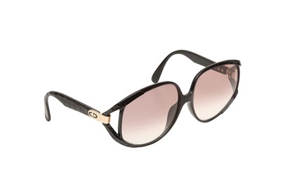 Lot 516 - Christian Dior Black Oversized Sunglasses