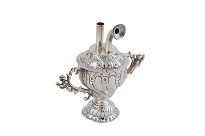 Lot 134 - A Victorian sterling silver table lighter, London 1891 by William Comyns