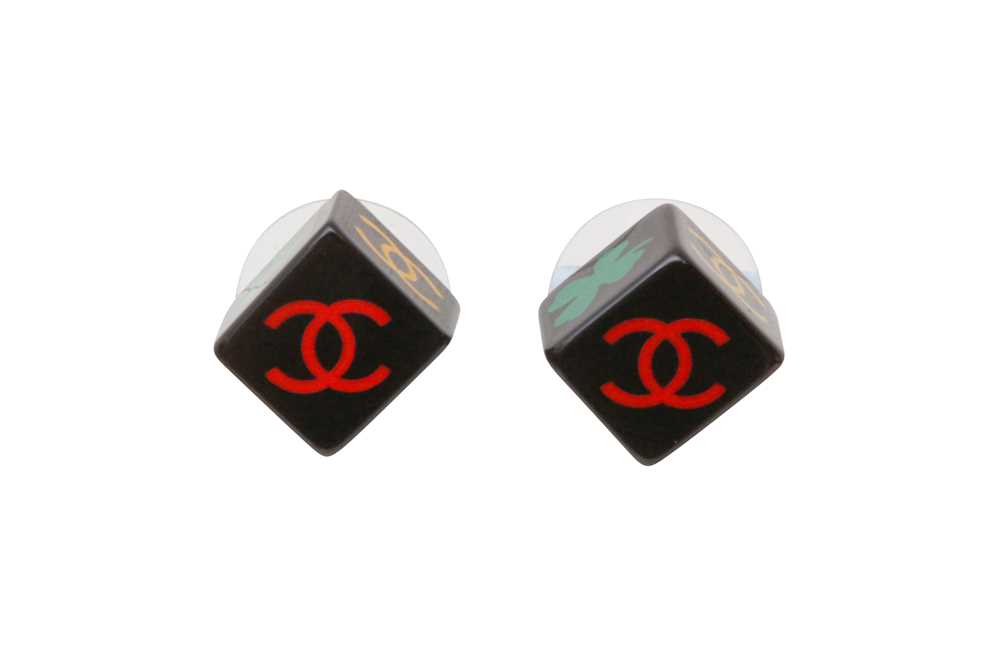Chanel dice earrings Clearance