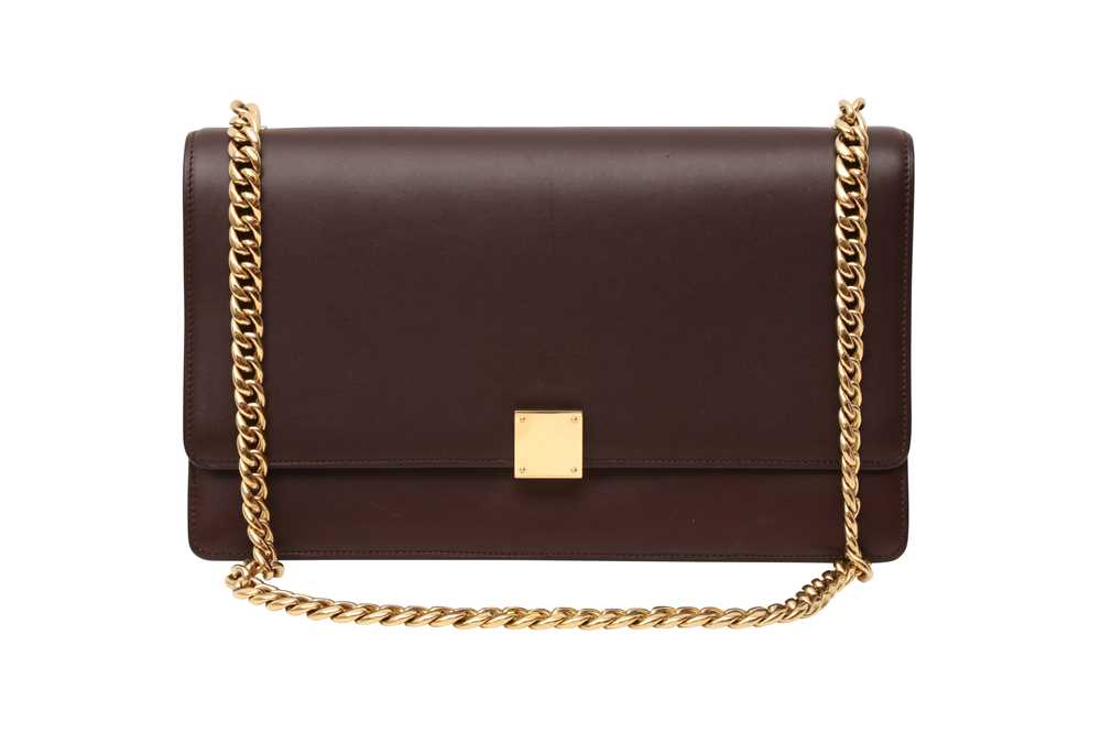 Lot 45 - Celine Burgundy Medium Case Flap Bag