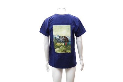 Lot 159 - Gucci x The North Face Blue Oversized T-Shirt - Size XS