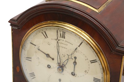 Lot 85 - A REGENCY BRACKET CLOCK BY HANDLEY AND MOORE