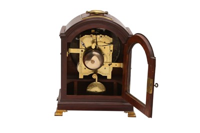 Lot 85 - A REGENCY BRACKET CLOCK BY HANDLEY AND MOORE