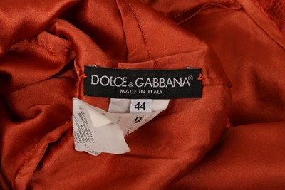 Lot 9 - Dolce & Gabbana Coral Lace Dress - Size 44