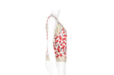 Lot 23 - Dolce & Gabbana Cherry Print Camisole Top - Size 42