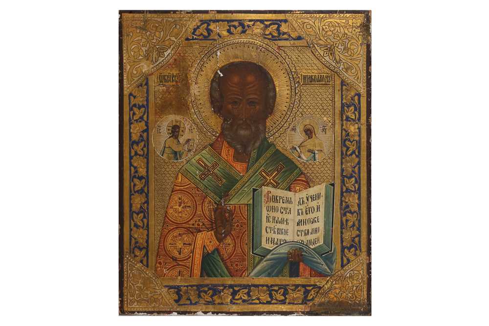 Lot 181 - A 19TH CENTURY RUSSIAN ICON