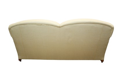 Lot 261 - A GEORGIAN STYLE BEAUMONT AND FLETCHER TWO SEATER SOFA