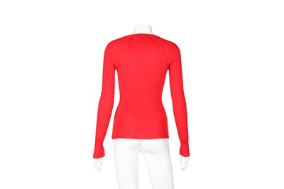 Lot 20 - Christian Dior Red Cashmere Cardigan - Size 36