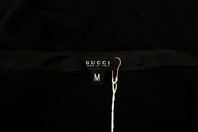 Lot 410 - Gucci Black Cashmere Knit Cardigan - Size M
