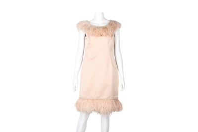 Lot 68 - Marchesa Pink Silk Embellished Dress - Size US 8