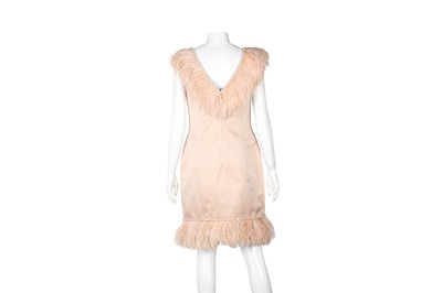Lot 22 - Marchesa Pink Silk Embellished Dress - Size US 8