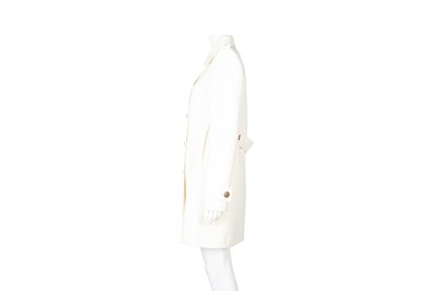 Lot 348 - Gucci Ivory Scuba Military Coat - Size 42