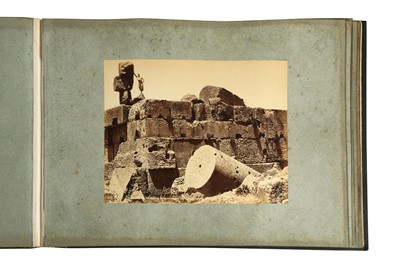 Lot 448 - AN ALBUM OF VIEWS WITH PHOTOGRAPHS OF FELIX BONFILS AND SULEIMAN HAKIM: SYRIA