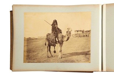 Lot 438 - AN ALBUM OF VIEWS AND PORTRAITS WITH PHOTOGRAPHS BY ZANGAKI, LEKEGIAN, AND OTHERS: EGYPT AND SUDAN