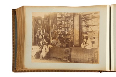 Lot 438 - AN ALBUM OF VIEWS AND PORTRAITS WITH PHOTOGRAPHS BY ZANGAKI, LEKEGIAN, AND OTHERS: EGYPT AND SUDAN