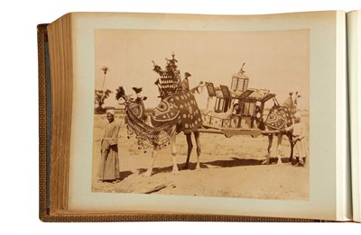 Lot 438 - AN ALBUM OF VIEWS AND PORTRAITS WITH PHOTOGRAPHS BY ZANGAKI, LEKEGIAN, AND OTHERS: EGYPT AND SUDAN