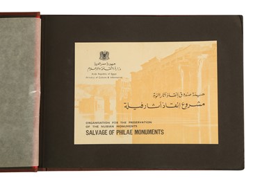 Lot 444 - SALVAGE OF PHILAE MONUMENTS