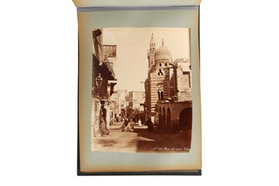 Lot 442 - AN ALBUM OF VIEWS AND PORTRAITS WITH PHOTOGRAPHS BY LEKEGIAN, ARNOUX, BONFILS, AND OTHERS: EGYPT