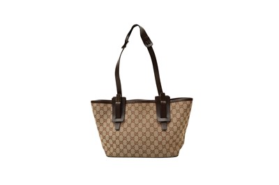 Lot 247 - Gucci Brown GG Logo Monogram Shoulder Bag