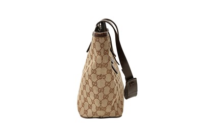 Lot 247 - Gucci Brown GG Logo Monogram Shoulder Bag