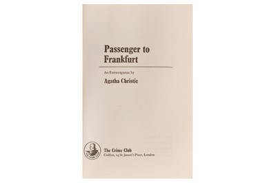 Lot 117 - Christie (Agatha) Passenger to Frankfurt