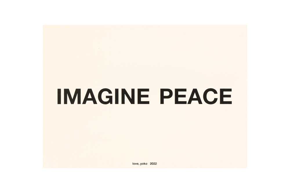 Lot 210 - YOKO ONO (JAPANESE B.1933)