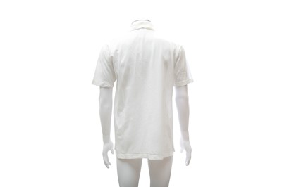 Lot 493 - Hermes Men's White Polo Shirt - Size M