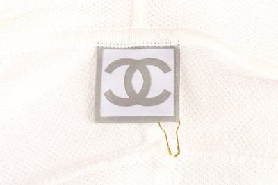 Lot 501 - Chanel Sport White Tennis Zip Hoodie - Size 40