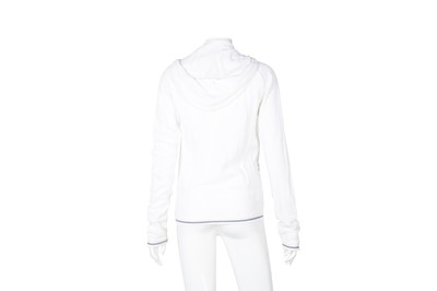 Lot 501 - Chanel Sport White Tennis Zip Hoodie - Size 40