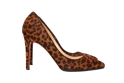 Lot 227 - Christian Louboutin Leopard Pigalle Heeled Pump - Size 39