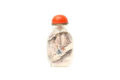 Lot 931 - λ A CHINESE INSIDE-PAINTED SNUFF BOTTLE