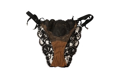 Lot 512 - Jean Paul Gaultier x La Perla Black Lace Panties- Size 3