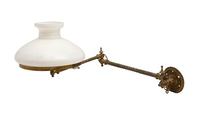 Lot 359 - A PAIR OF VICTORIAN OIL LAMP SCONCES