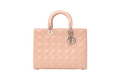 Lot 78 - Christian Dior Petal Pink Large Lady Dior Bag