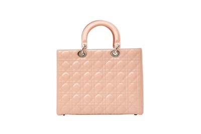 Lot 78 - Christian Dior Petal Pink Large Lady Dior Bag