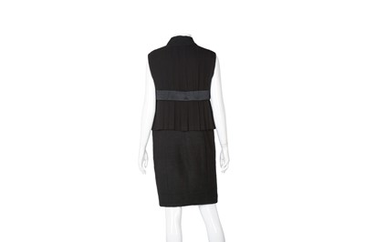 Lot 571 - Chanel Black Silk Zip Front Sleeveless Dress
