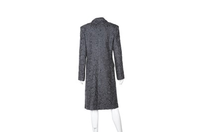 Lot 118 - Etro Grey Mohair Lace Coat - Size 44
