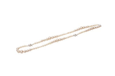 Lot 510 - Chanel Ivory Pearl CC Necklace
