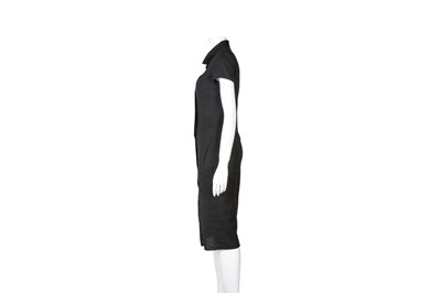 Lot 539 - Narciso Rodriguez Black Pinstripe Shirt Dress - Size UK 10