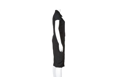 Lot 539 - Narciso Rodriguez Black Pinstripe Shirt Dress - Size UK 10