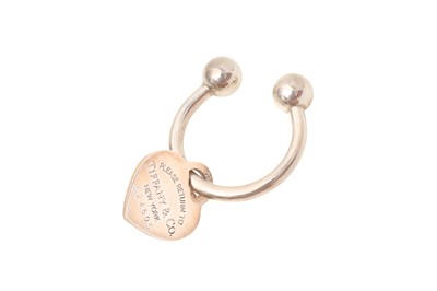 Lot 598 - Tiffany & Co Silver 'Return to Tiffany' Heart Tag Key Ring