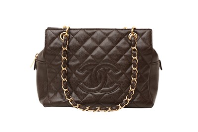 Lot 259 - Chanel Brown Petite Shopping Tote (PTT)