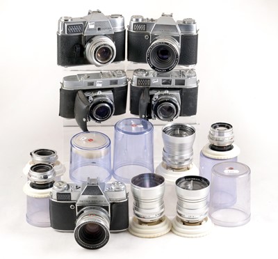 Lot 244 - Kodak Retina Reflex & CRF Camera & Lenses.