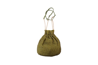 Lot 204 - Prada Green Beaded Evening Pouch Bag