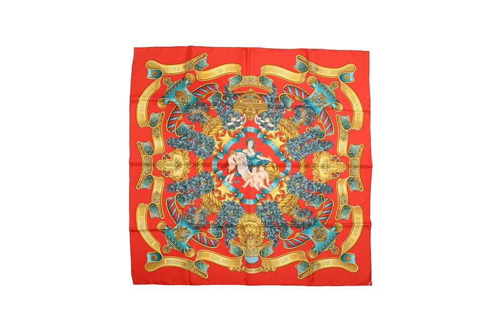 Lot 25 - Hermes 'Europe' Print Silk Scarf