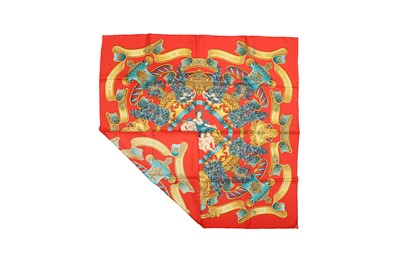 Lot 25 - Hermes 'Europe' Print Silk Scarf